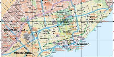 Карта на Expressways Торонто