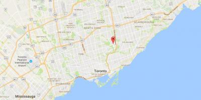 Карта на Flemingdon Парк област Торонто