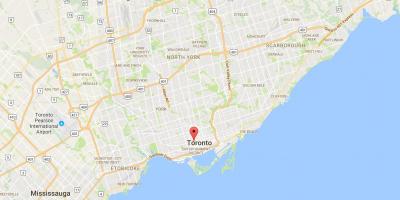 Карта на Grange Парк област Торонто