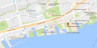 Карта на Harbourfront соседство Торонто