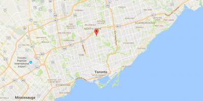 Карта на Hoggs Шупливи област Торонто