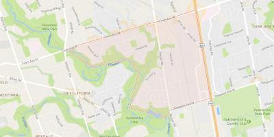 Карта на Humbermede соседство Торонто