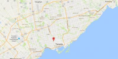 Карта на Koreatown област Торонто
