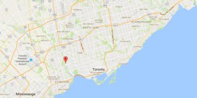 Карта на Lambton област Торонто