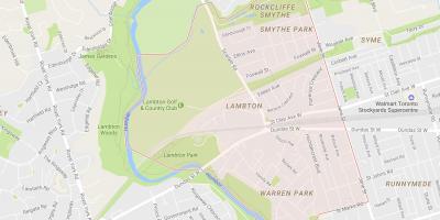 Карта на Lambton соседство Торонто
