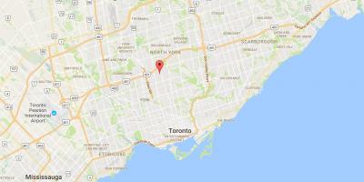 Карта на Ledbury Парк област Торонто