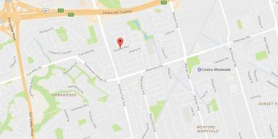 Карта на Maryvalen eighbourhood Торонто