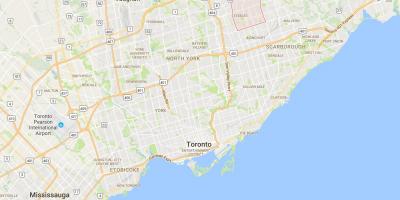 Карта на Milliken област Торонто
