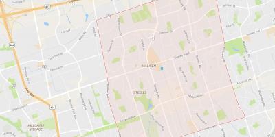Карта на Milliken соседство Торонто
