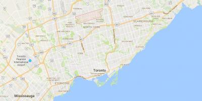 Карта на Newtonbrook област Торонто