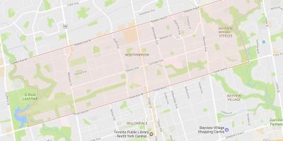 Карта на Newtonbrook соседство Торонто