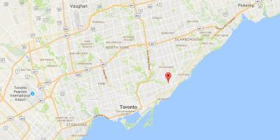Карта на Oakridge област Торонто
