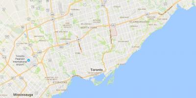 Карта на Parkwoods област Торонто