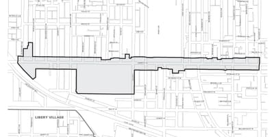 Карта на Queen street west Торонто