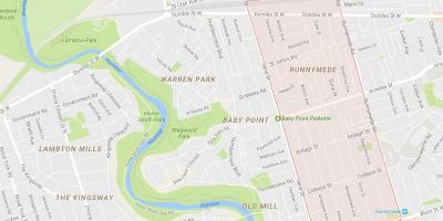 Карта на Runnymede соседство Торонто