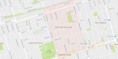 Карта на Seaton Село соседство Торонто