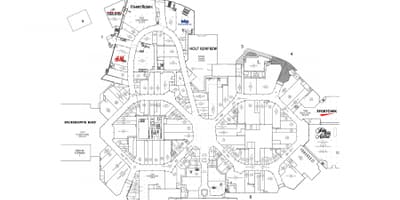 Карта на Sherway Градини ниво 1