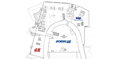 Карта на Sherway Градини ниво 2