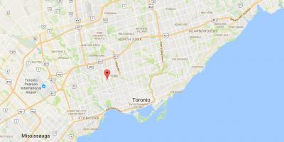 Карта на Silverthorn област Торонто