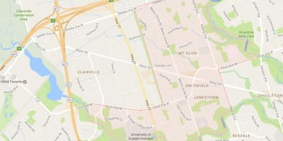 Карта на Smithfield соседство соседство Торонто
