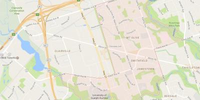 Карта на Smithfield соседство соседство Торонто