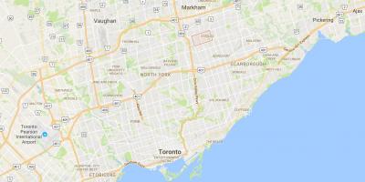 Карта на Steeles област Торонто