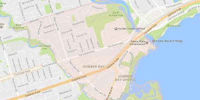 Карта на Stonegate-Queensway соседство соседство Торонто