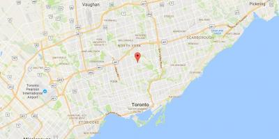 Карта на Wanless Парк област Торонто