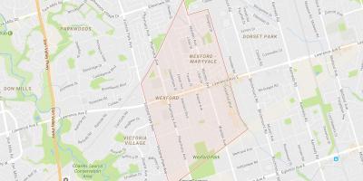 Карта на Wexford соседство Торонто