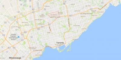 Карта на Willowdale област Торонто
