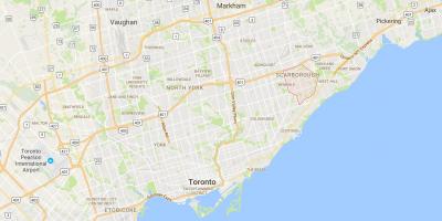 Карта на Woburn област Торонто