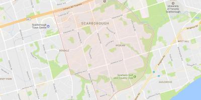 Карта на Woburn соседство Торонто