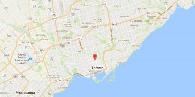 Карта на Yorkville област Торонто