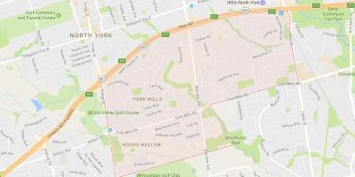Карта на Њујорк Мелници соседство Торонто