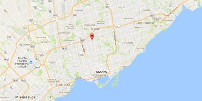 Карта на Бедфорд Парк област Торонто