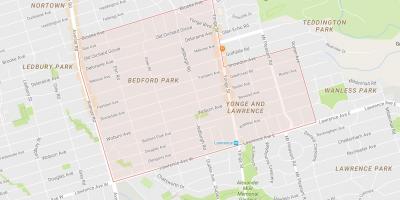 Карта на Бедфорд Парк соседство Торонто
