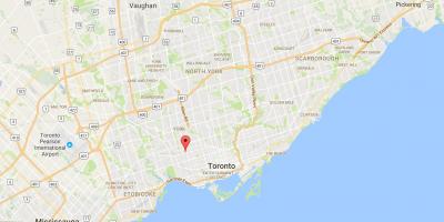 Карта на Валас Emerson област Торонто