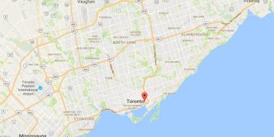 Карта на Дестилерија Округ окружниот Торонто