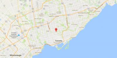 Карта на Елени Парк област Торонто