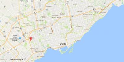 Карта на Запад Џад Парк област Торонто