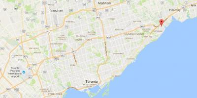 Карта на Запад Руж област Торонто