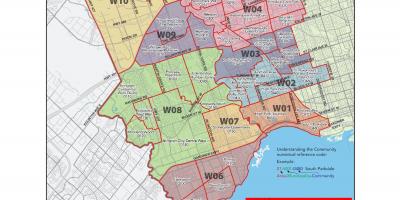 Карта на запад Торонто