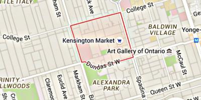 Карта на Кенсингтон Пазар