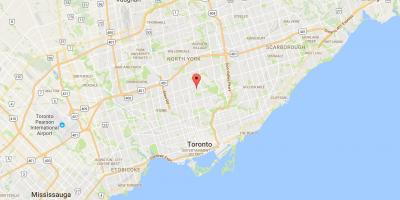 Карта на Лоренс Парк област Торонто