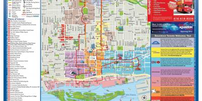 Карта на места на интерес Торонто
