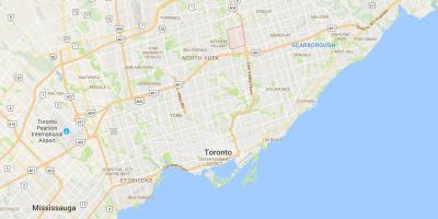 Карта на Кикирики област Торонто