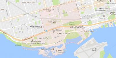 Карта на Нијагарините соседство Торонто