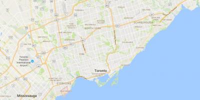 Карта на Нова Торонто област Торонто