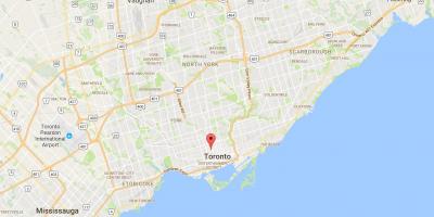 Мапа на Откривањето Округ окружниот Торонто