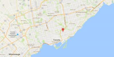 Карта на Папе Село област Торонто